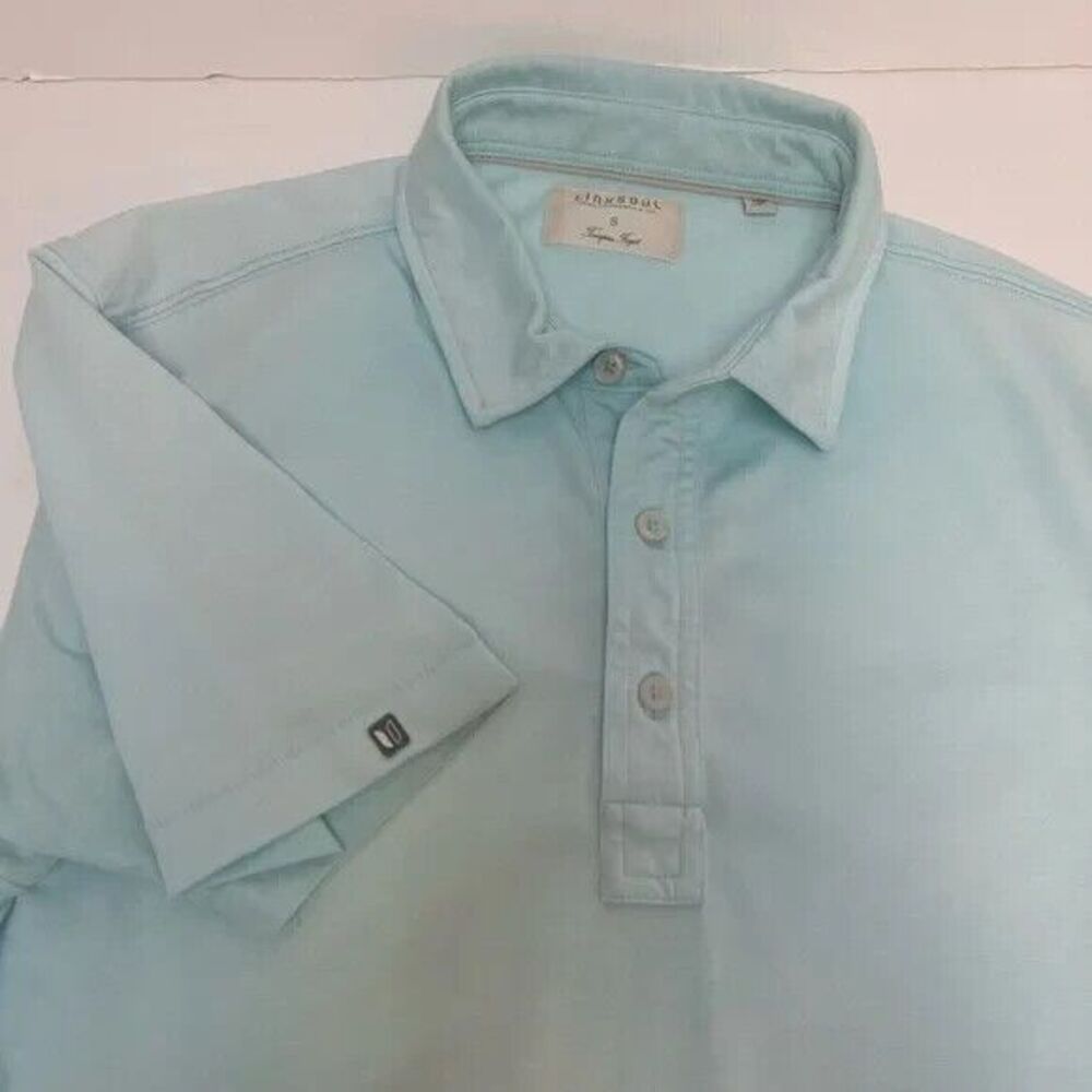 LinkSoul Golf Micro-Stripe Luxury Cotton Polo size Small‎